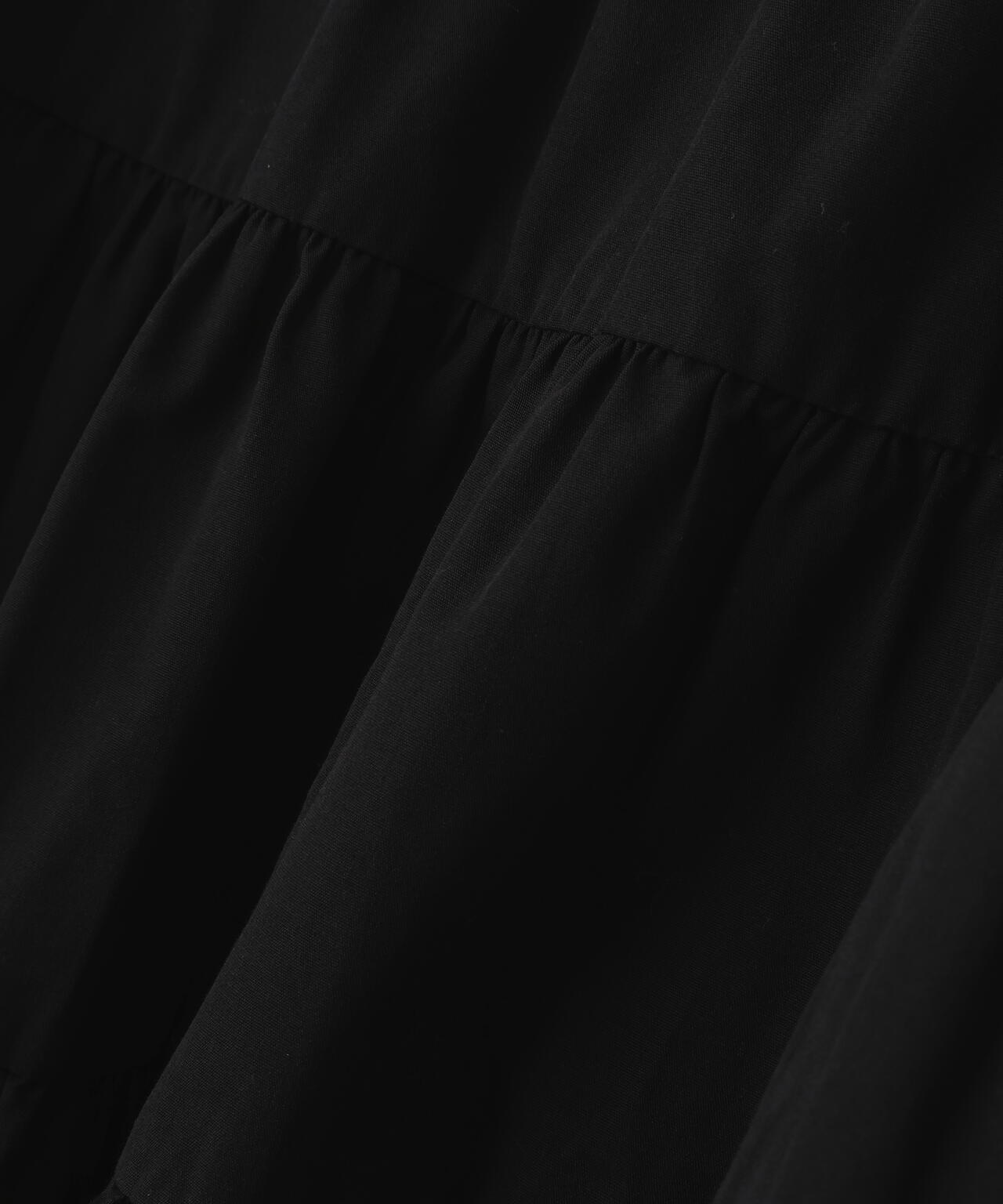 ギャザースリーブティアードチュニックブラウス