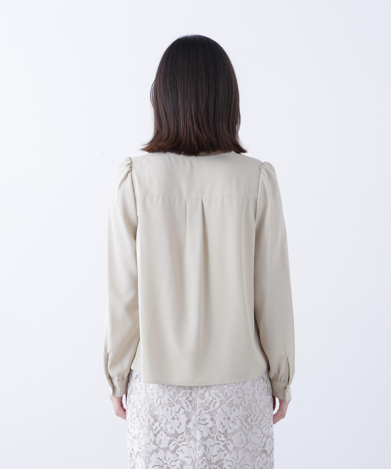 スキッパーメタルポイントブラウス