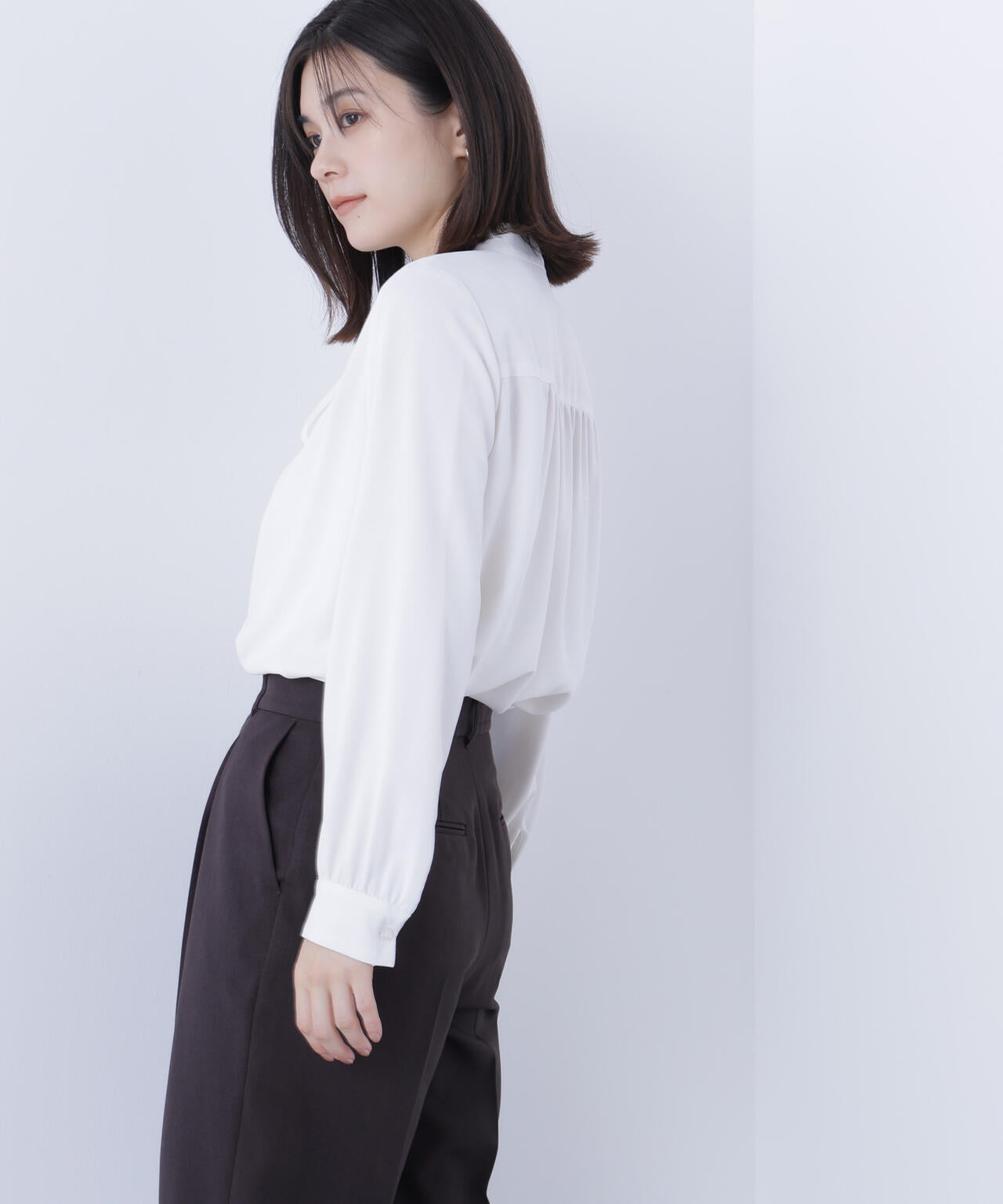 リボンボウタイブラウス