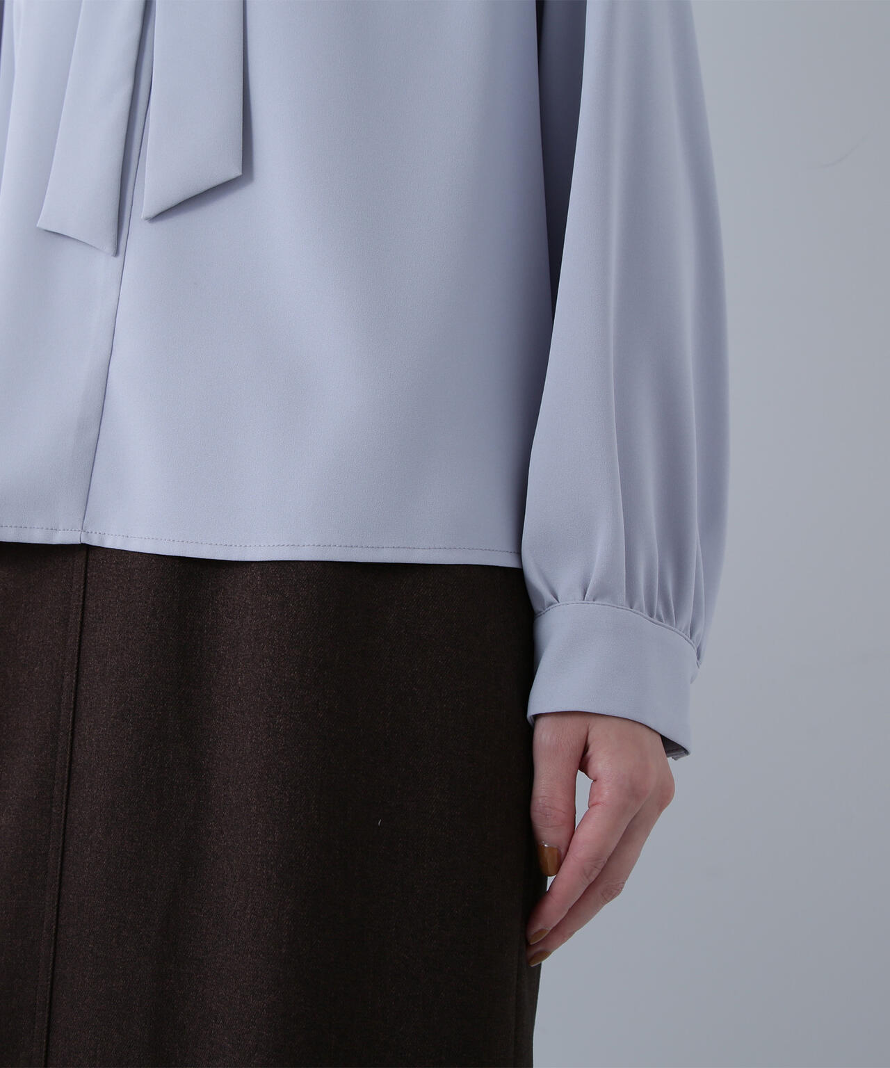 リボンボウタイブラウス