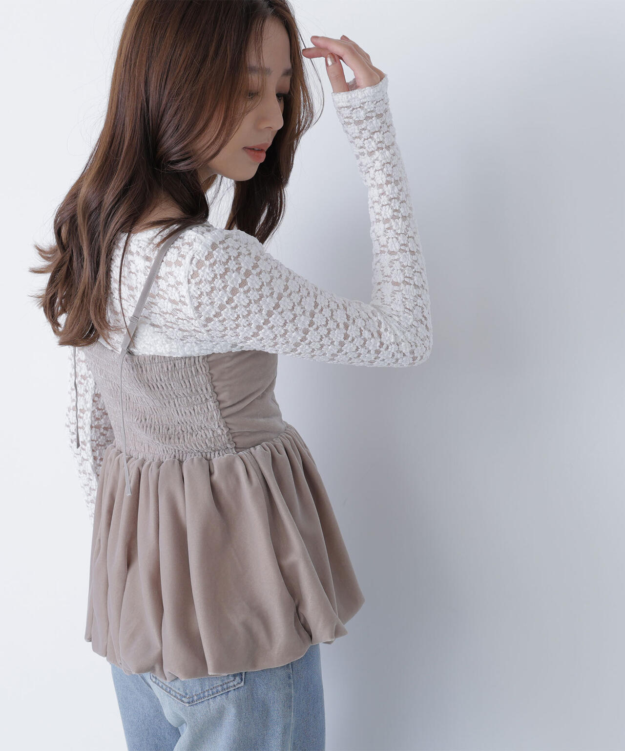 ベルベットキャミビスチェ