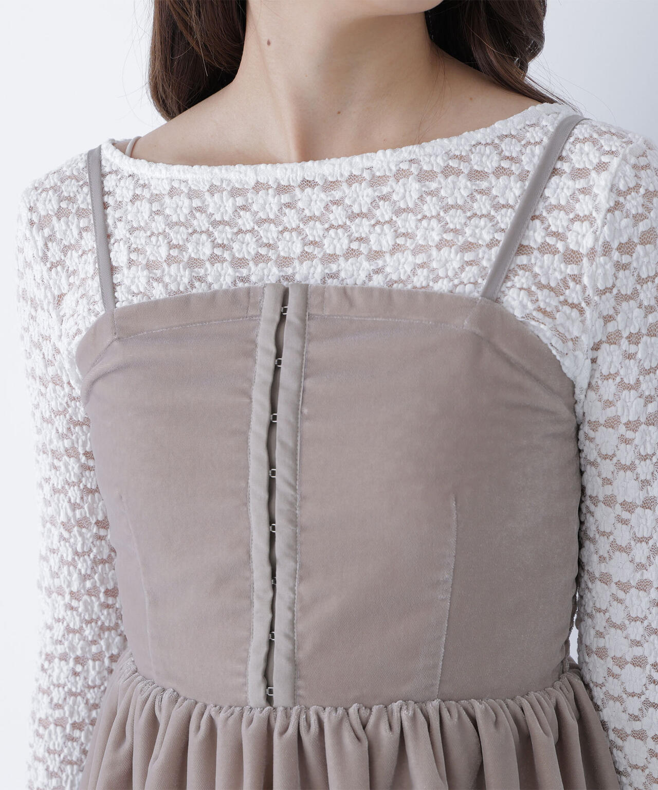 ベルベットキャミビスチェ