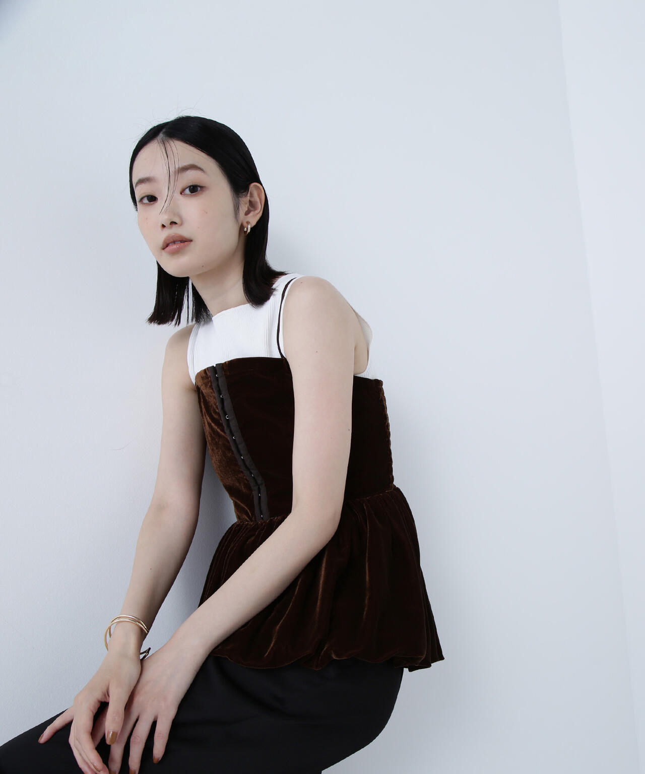 ベルベットキャミビスチェ