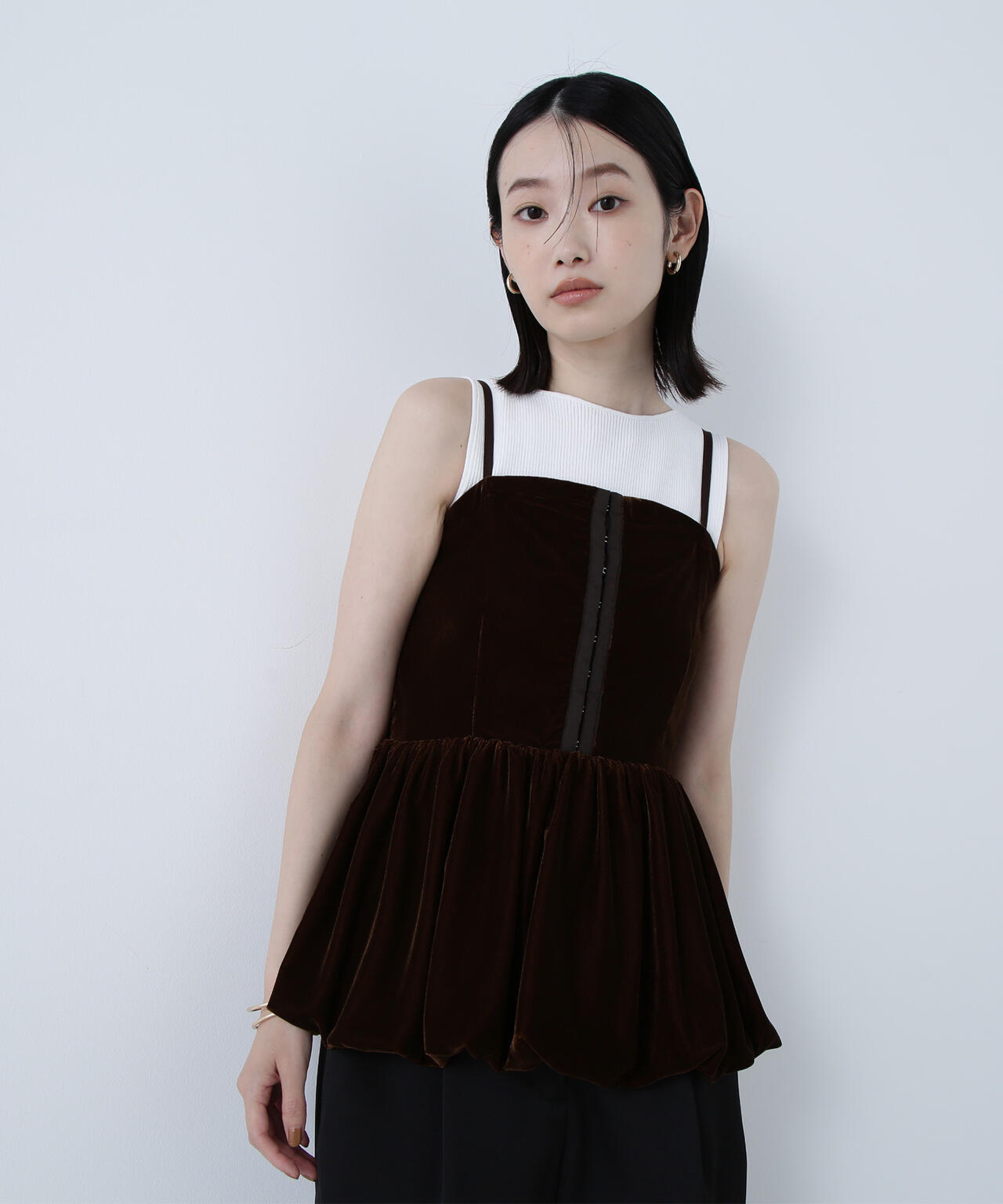 ベルベットキャミビスチェ