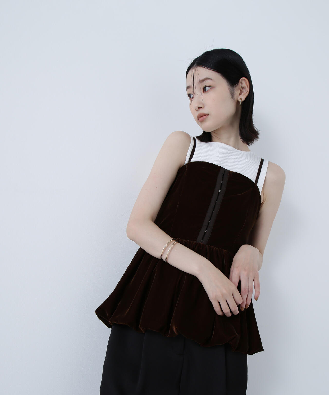 ベルベットキャミビスチェ