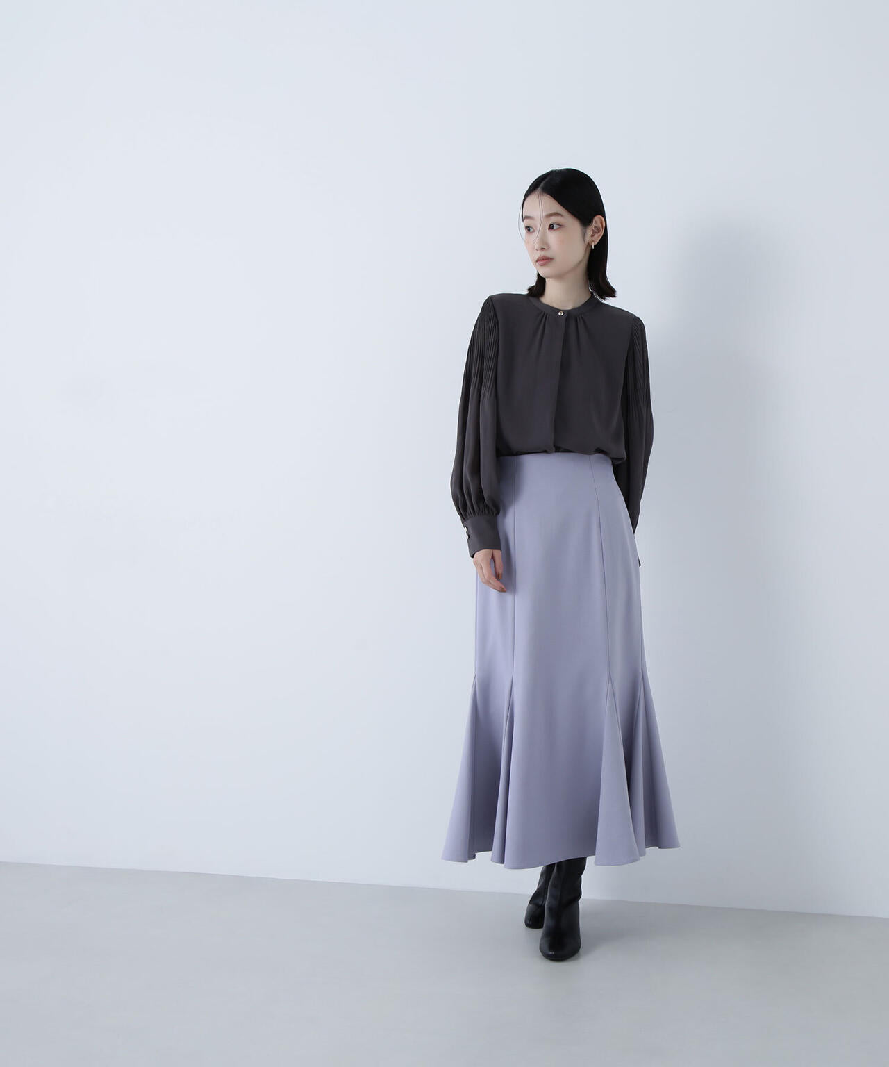 メタルポイント楊柳ブラウス