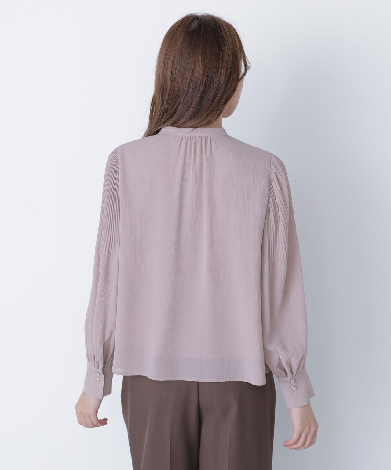 メタルポイント楊柳ブラウス