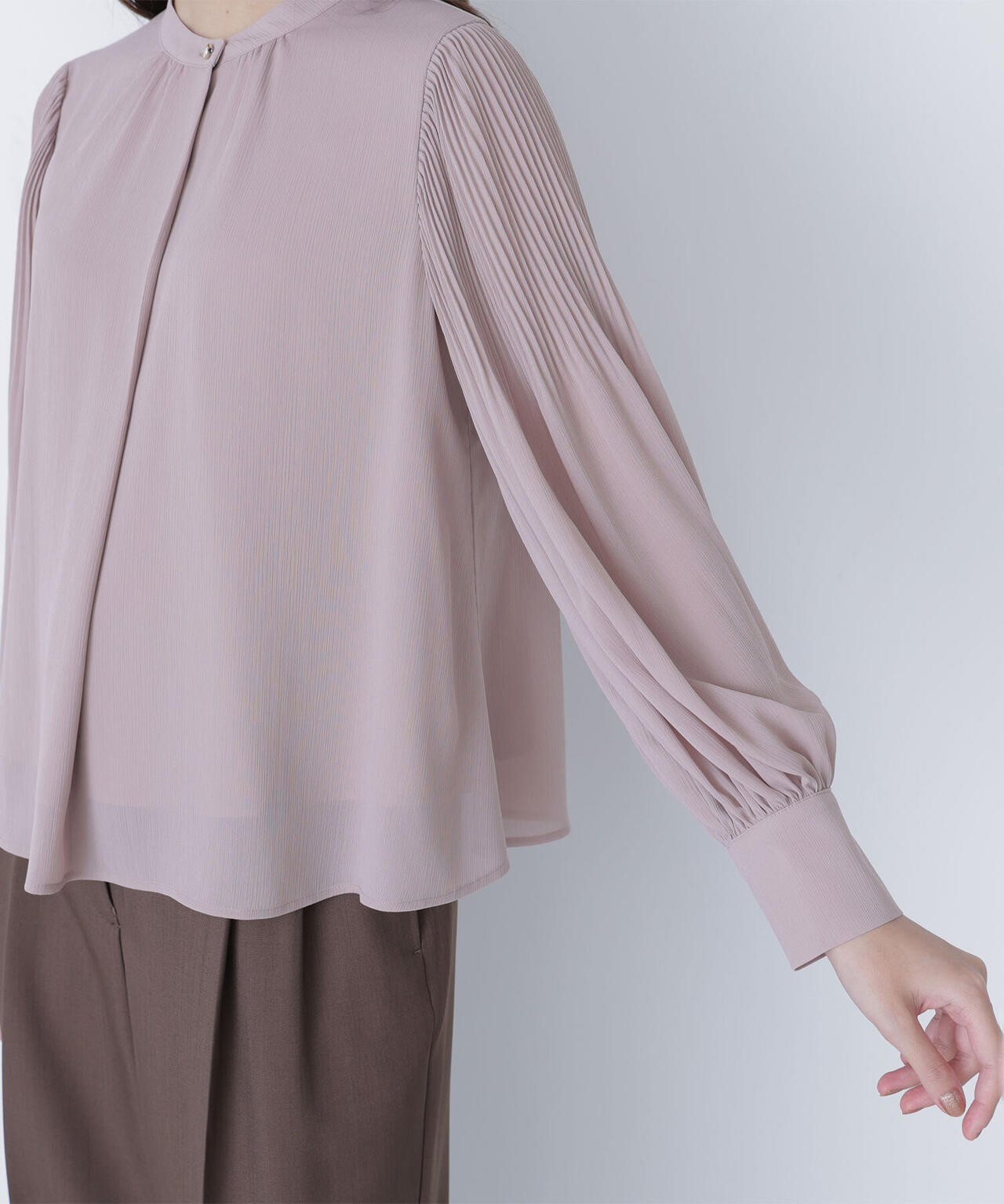 メタルポイント楊柳ブラウス