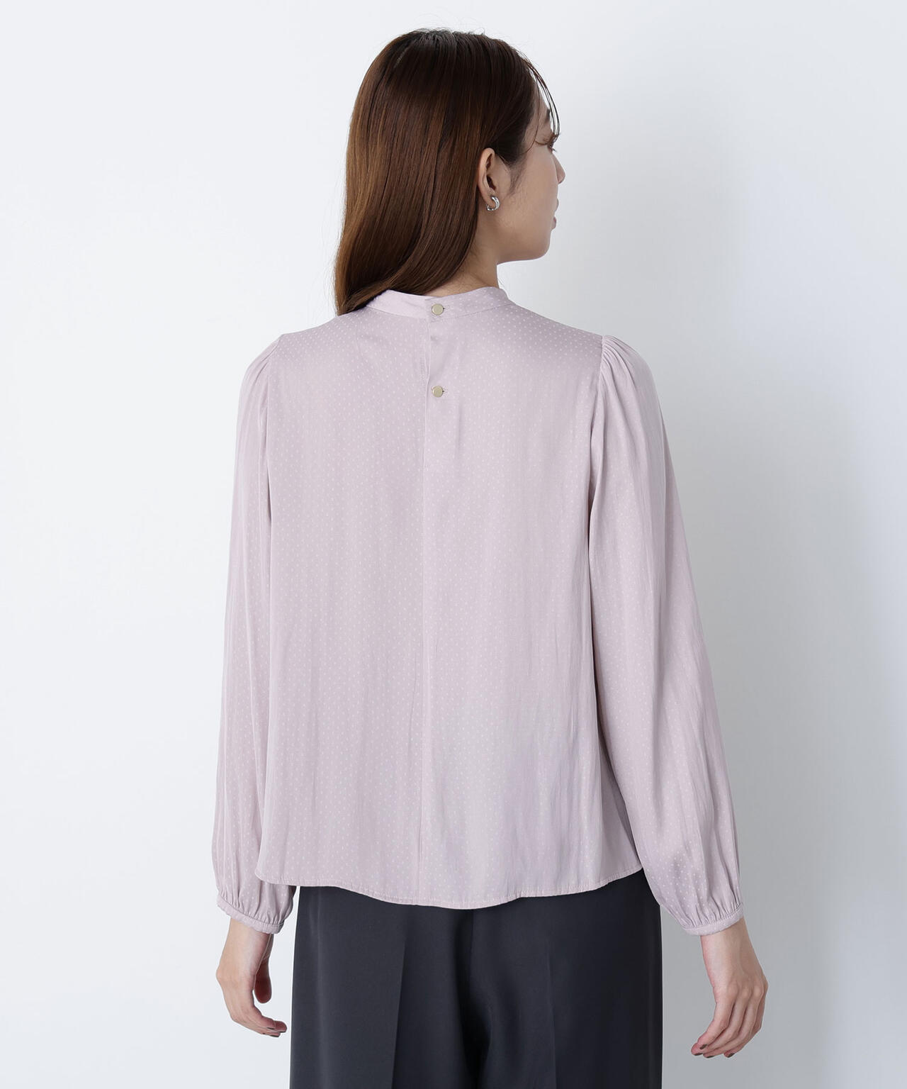 シャーリングデザインブラウス