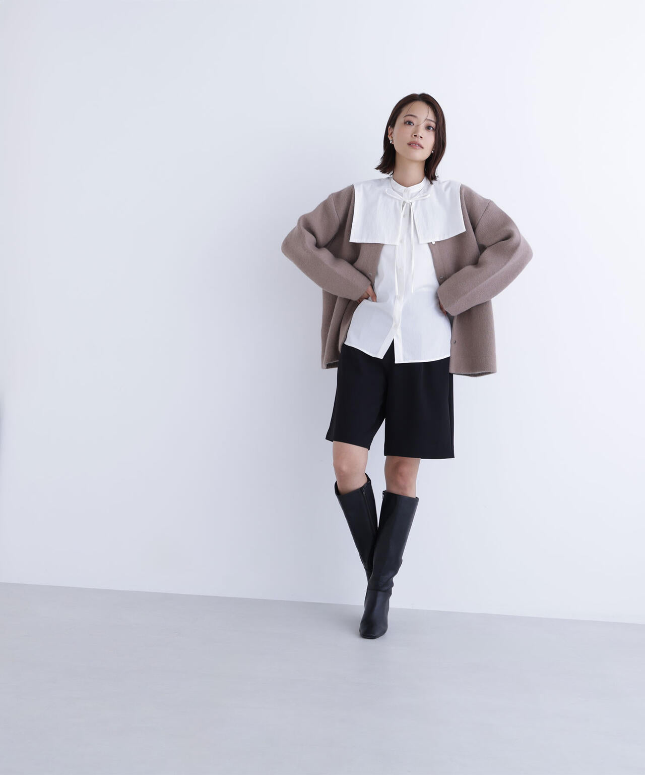 【Oggi掲載】スクエアカラーブラウス