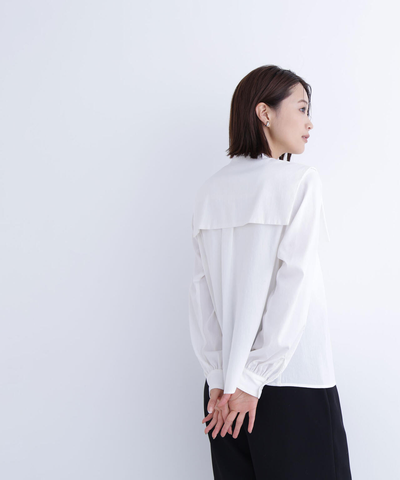 【Oggi掲載】スクエアカラーブラウス