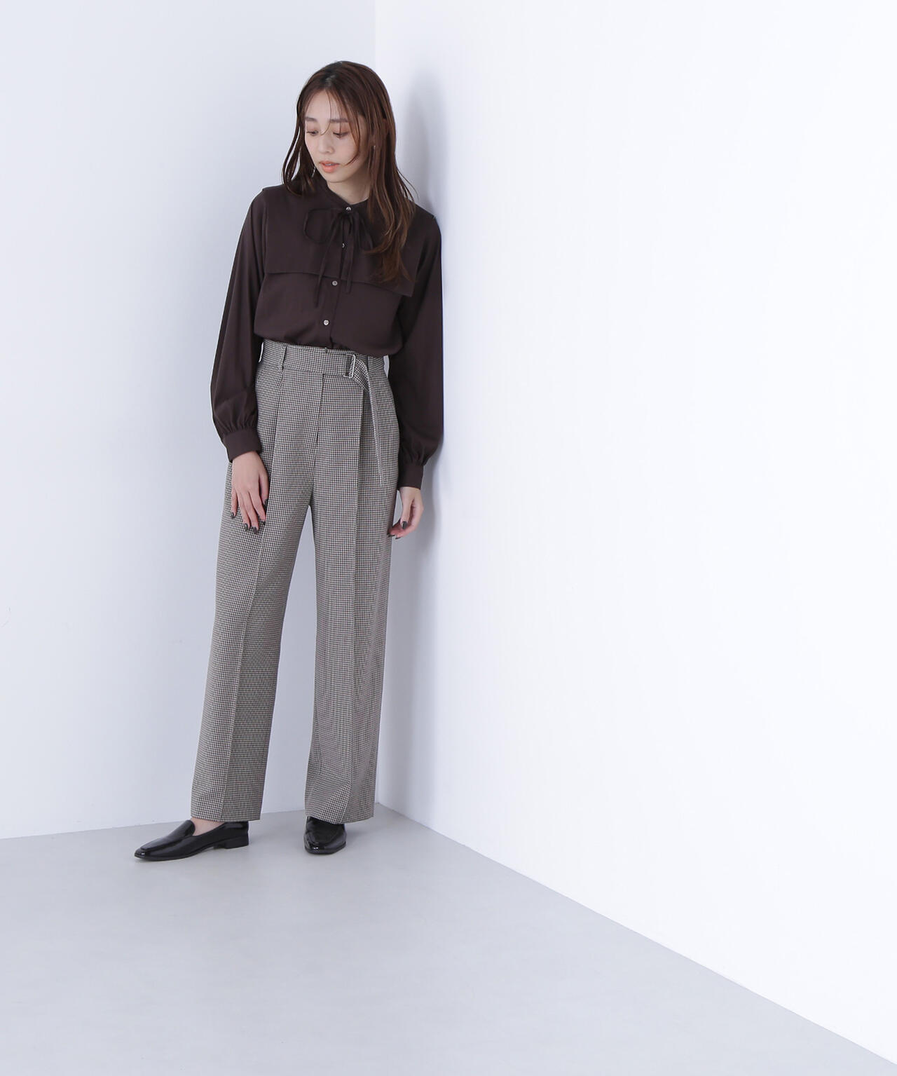 【Oggi掲載】スクエアカラーブラウス