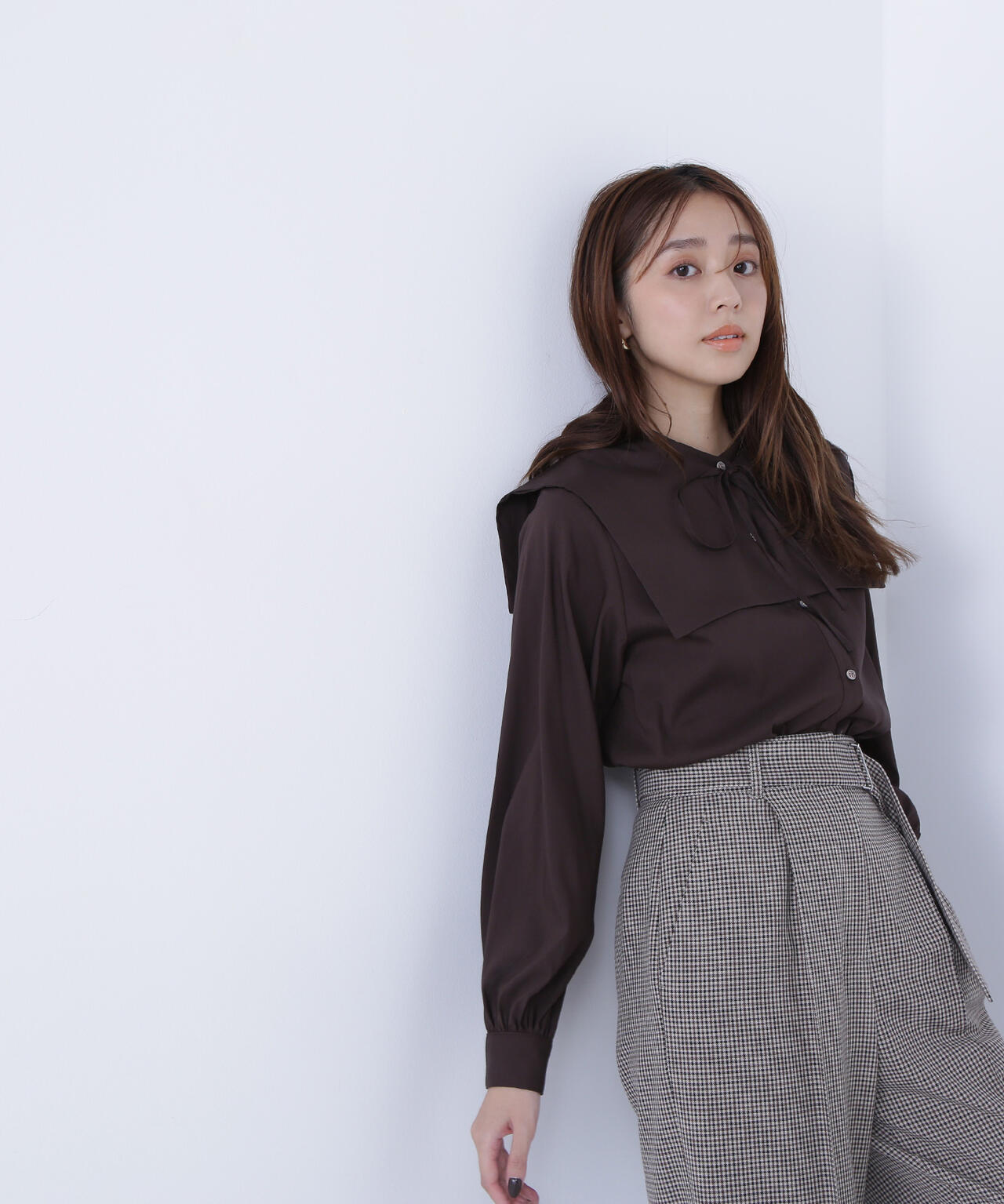 【Oggi掲載】スクエアカラーブラウス