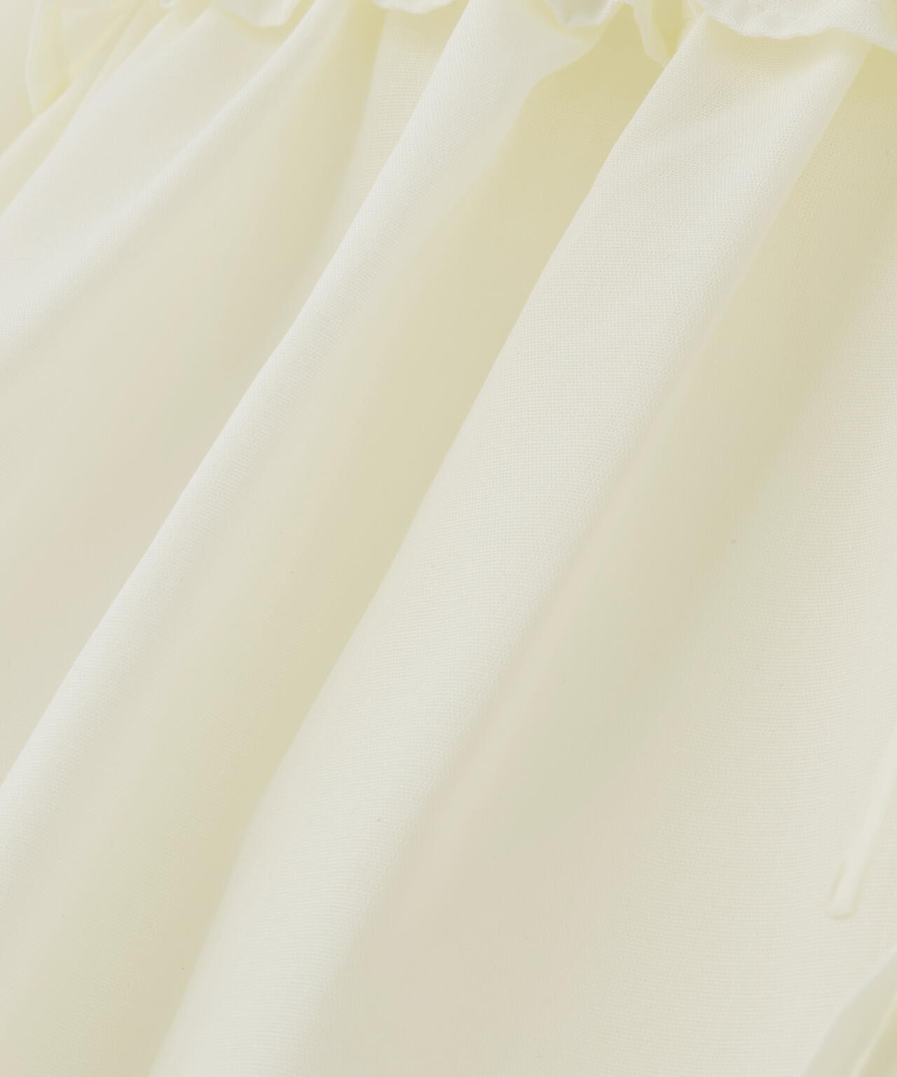 Vネックシャーリングペプラムブラウス