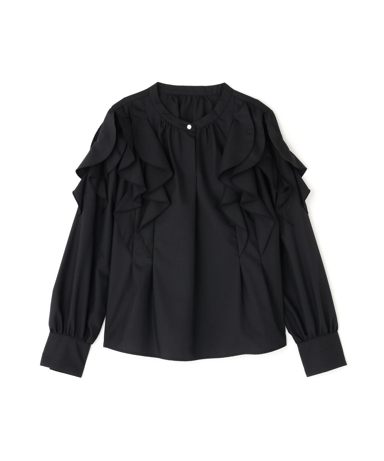 メタルポイントフリルブラウス
