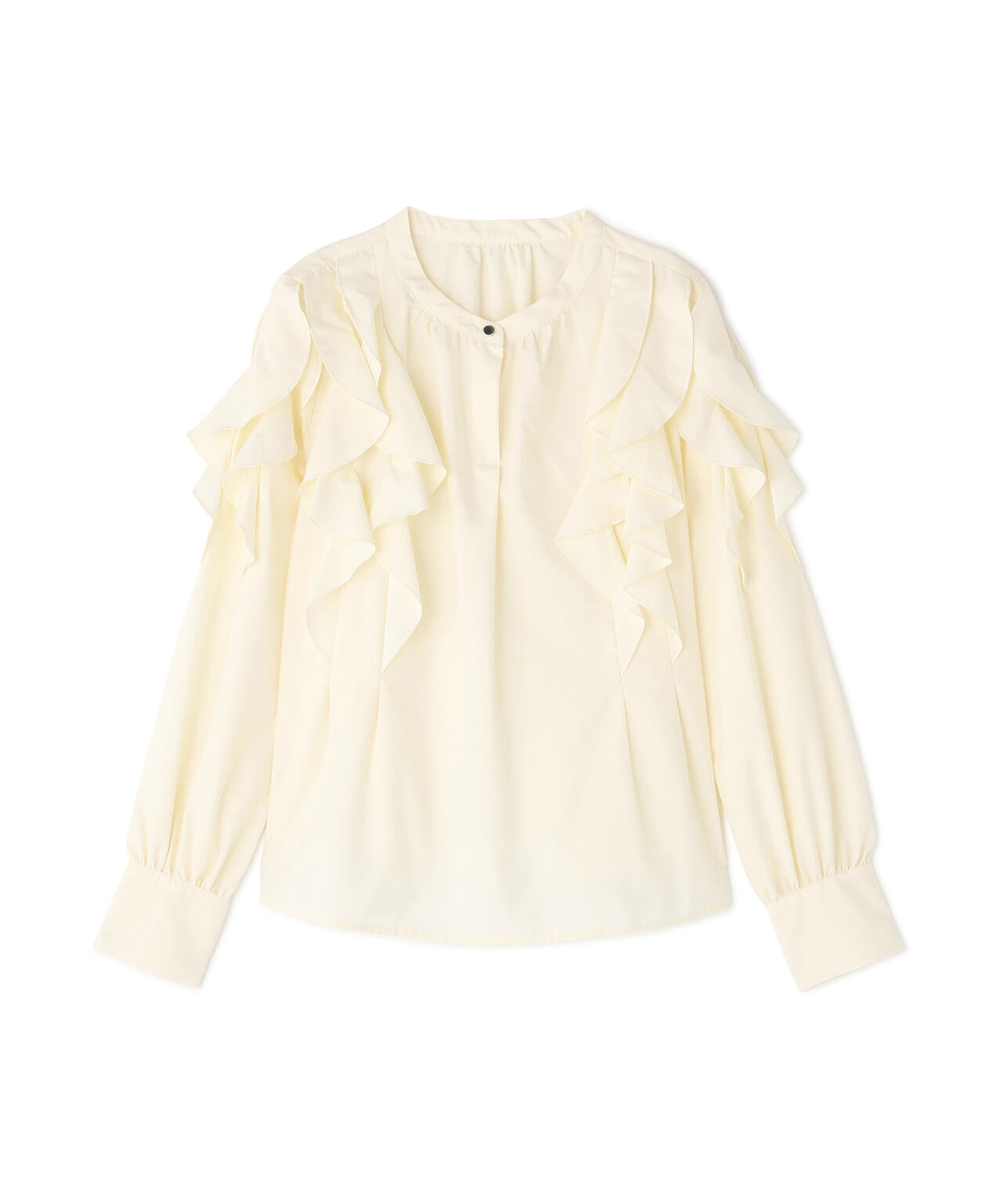 メタルポイントフリルブラウス