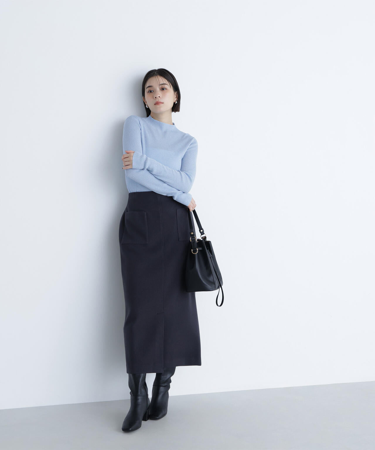 圧縮ジャージーシリーズ ナロースカート