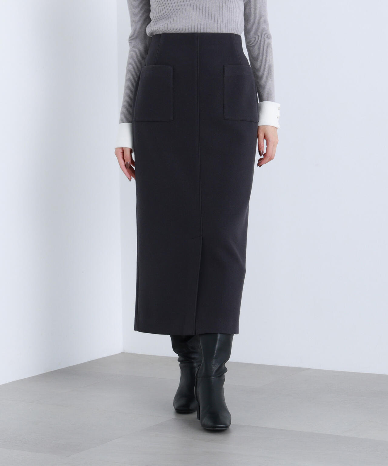 圧縮ジャージーシリーズ ナロースカート