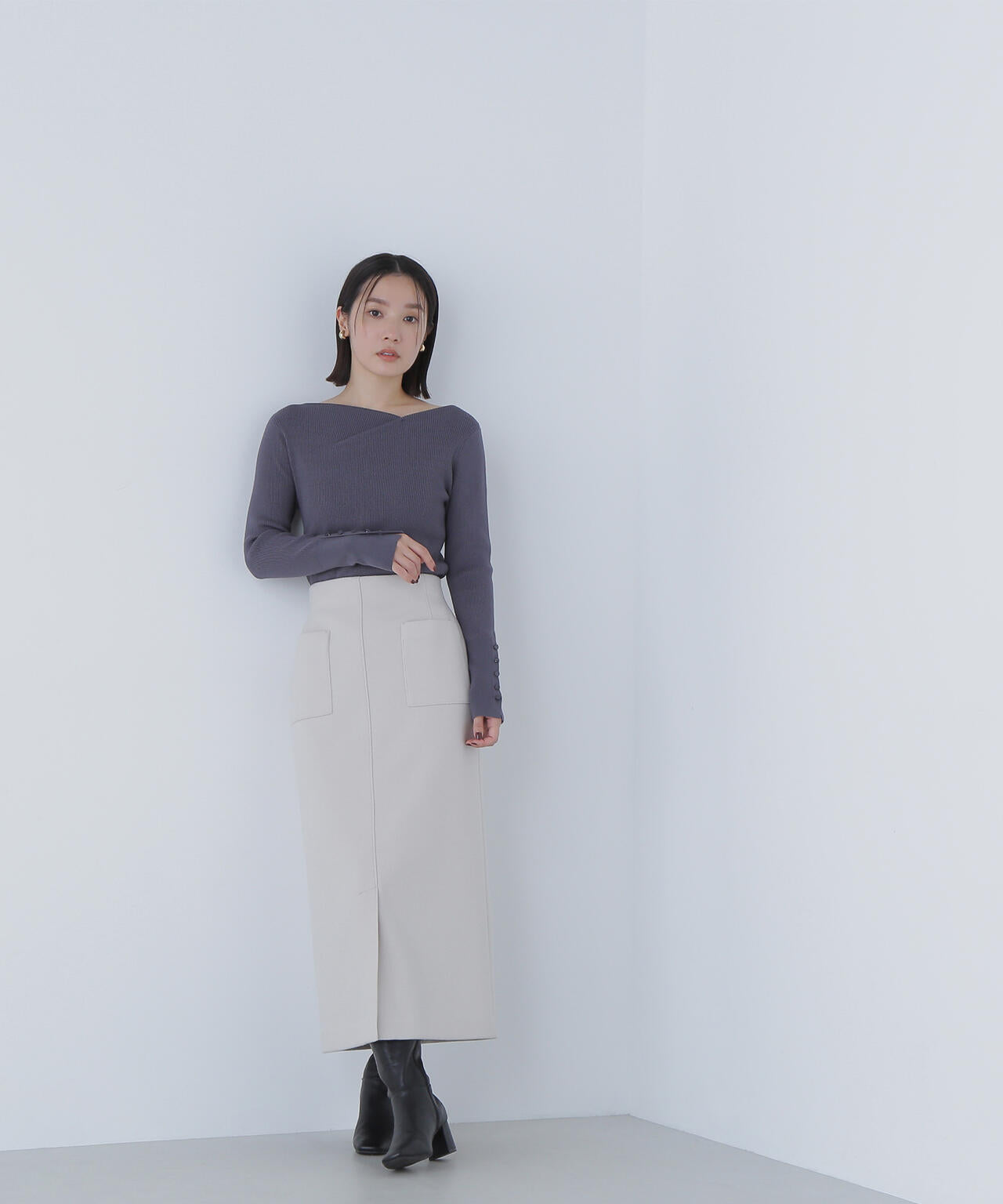 圧縮ジャージーシリーズ ナロースカート