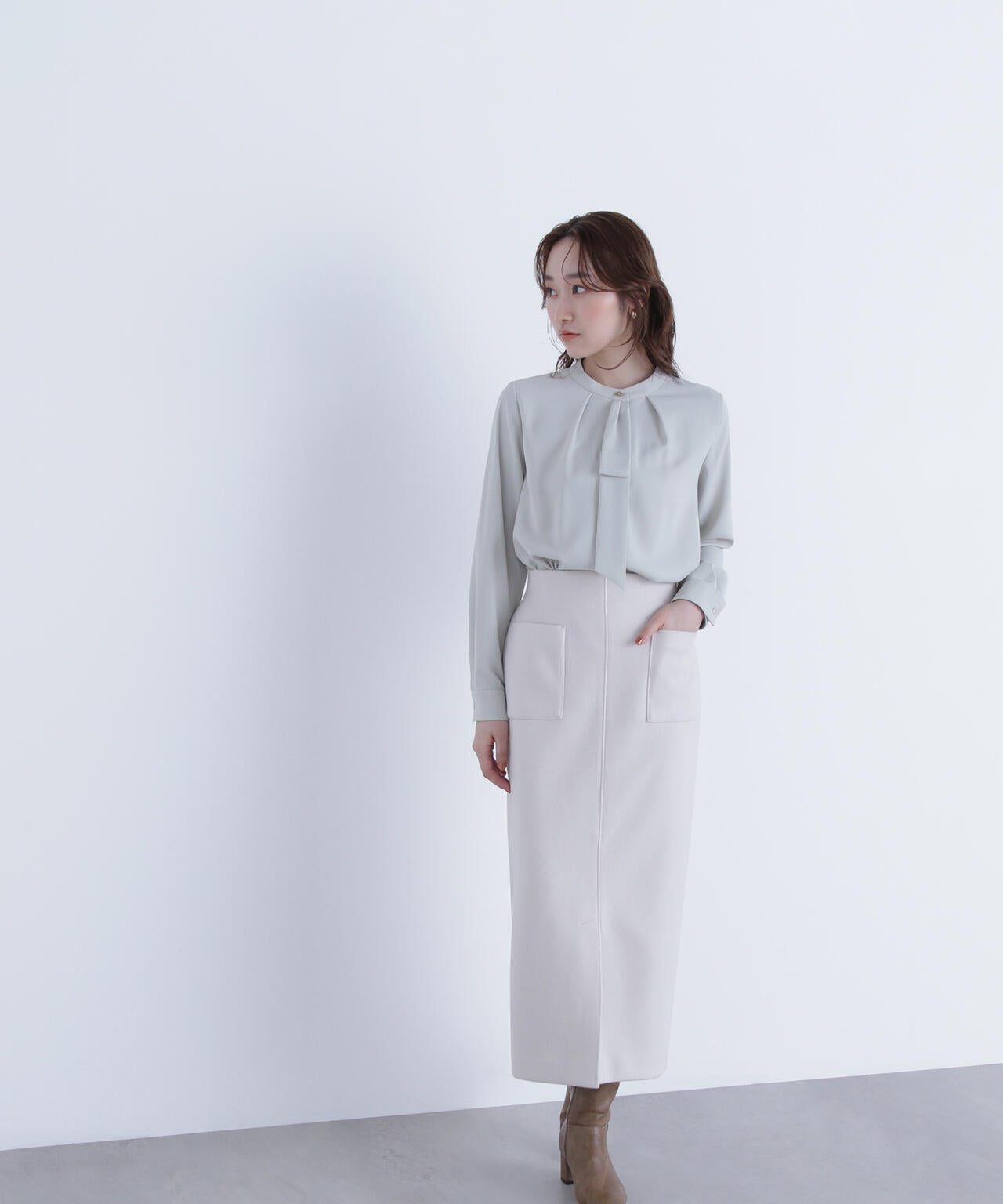 圧縮ジャージーシリーズ ナロースカート