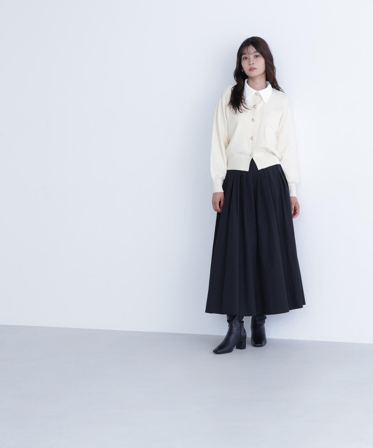 【Oggi掲載】タフタボリュームスカート