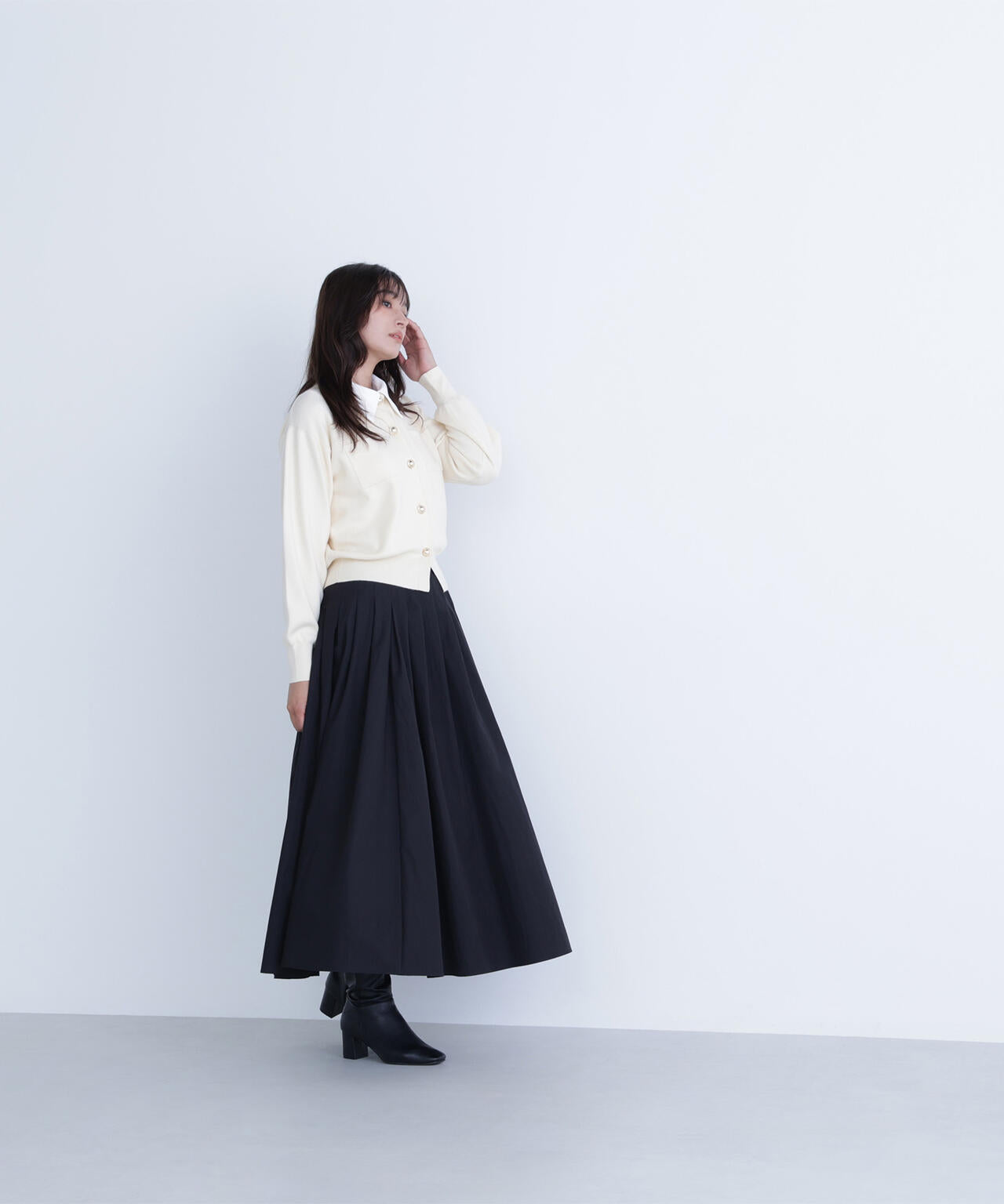 【Oggi掲載】タフタボリュームスカート