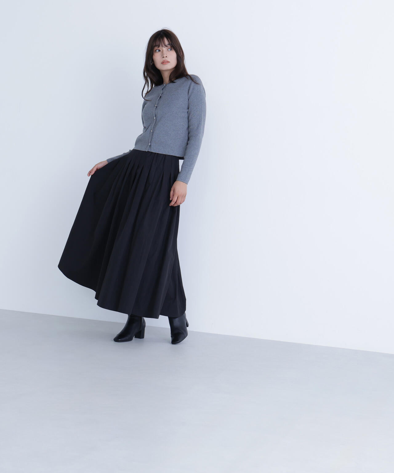 【Oggi掲載】タフタボリュームスカート