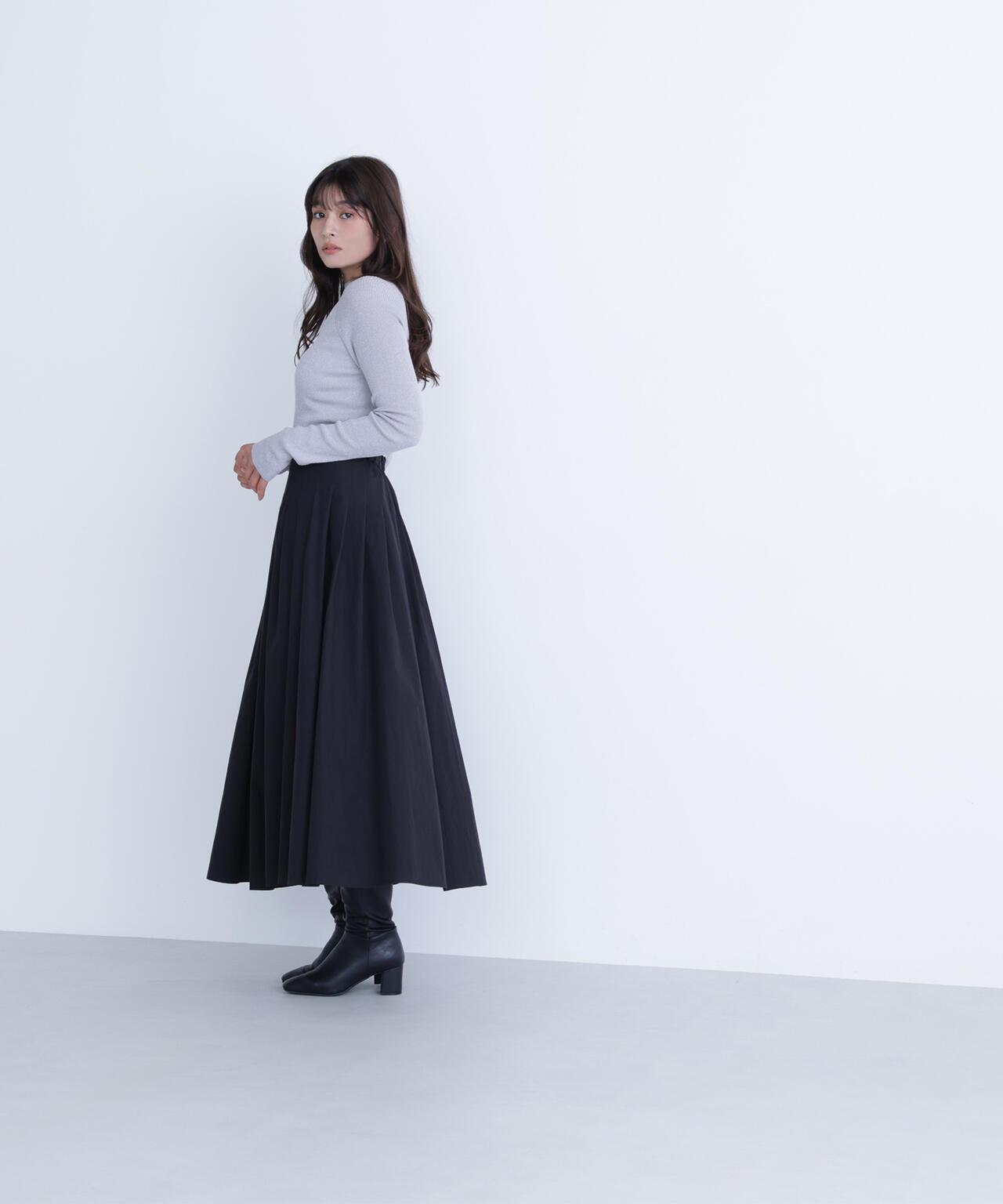 【Oggi掲載】タフタボリュームスカート