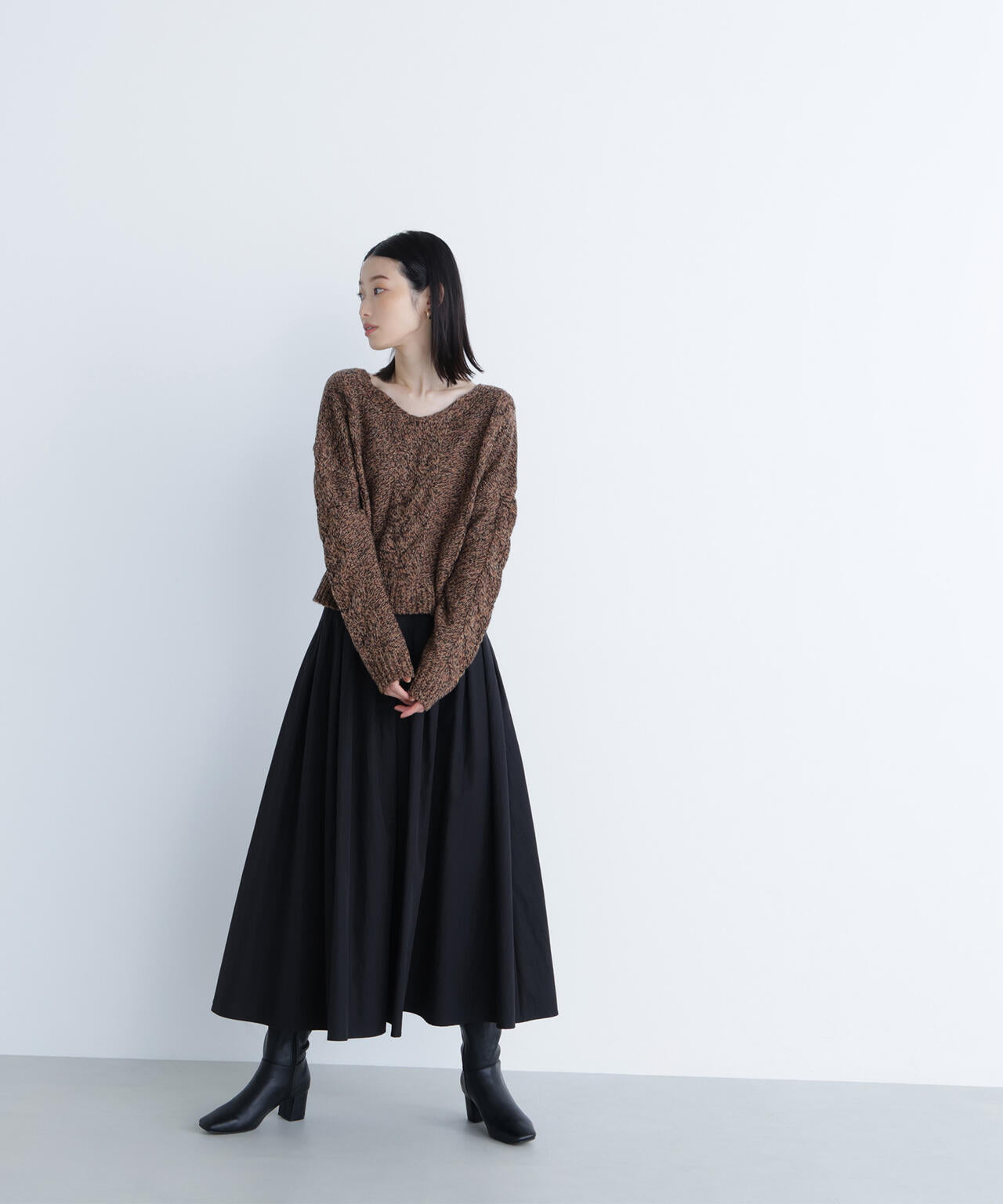 【Oggi掲載】タフタボリュームスカート