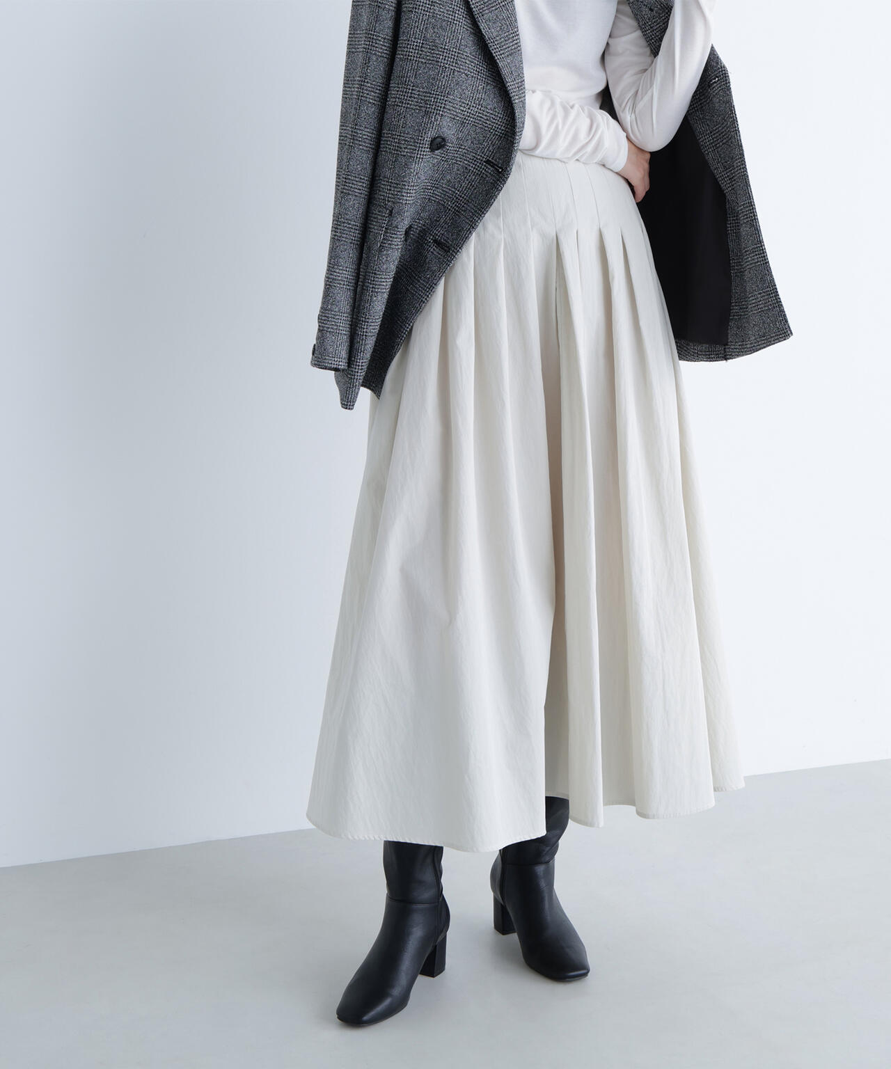 【Oggi掲載】タフタボリュームスカート