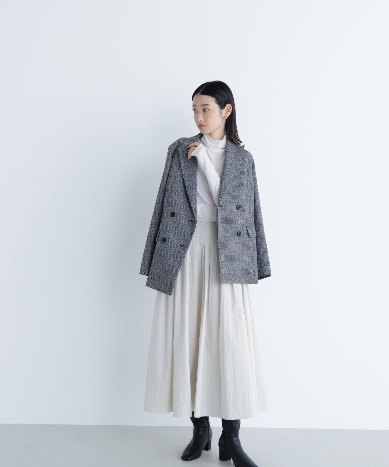 【Oggi掲載】タフタボリュームスカート