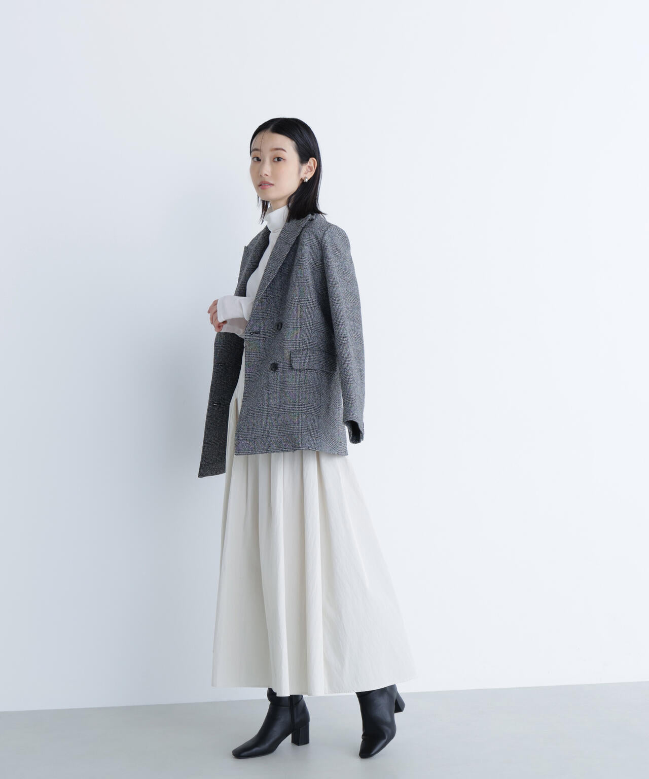 【Oggi掲載】タフタボリュームスカート