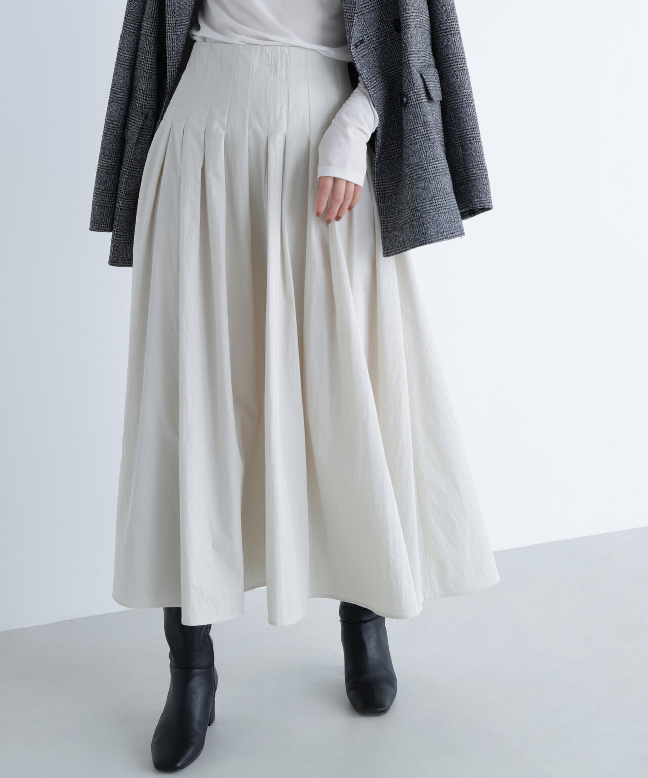 【Oggi掲載】タフタボリュームスカート