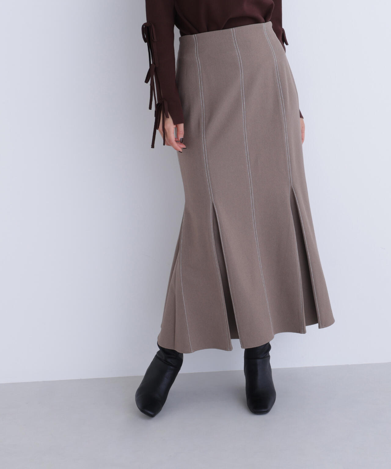 ステッチタックマーメイドスカート