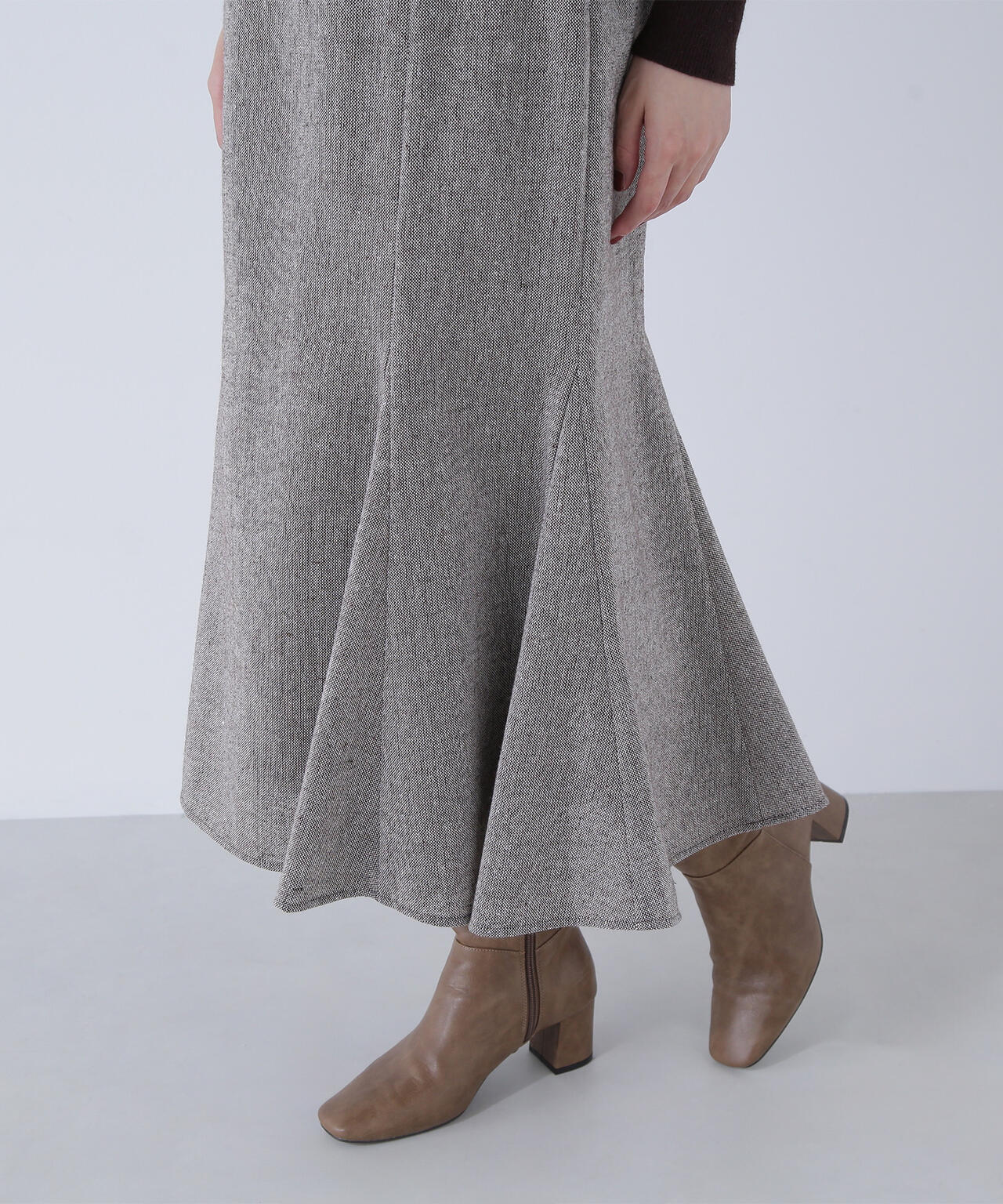 ツイーディーベルテッドマーメイドスカート