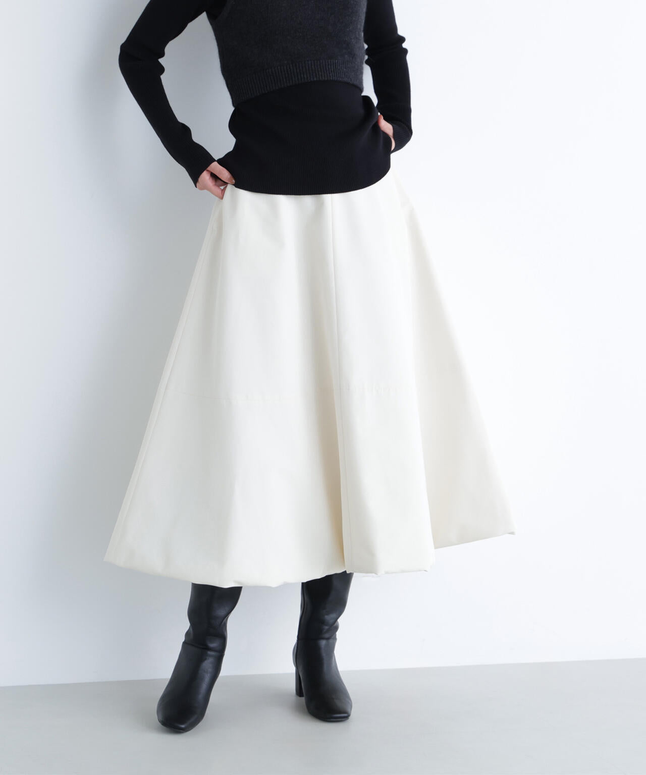 【BLANC】中綿フレアスカート