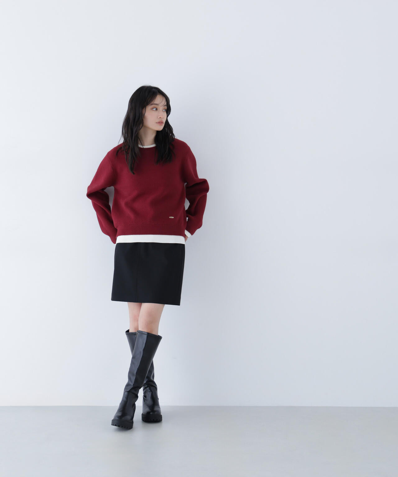 ポケットディテールミニスカート