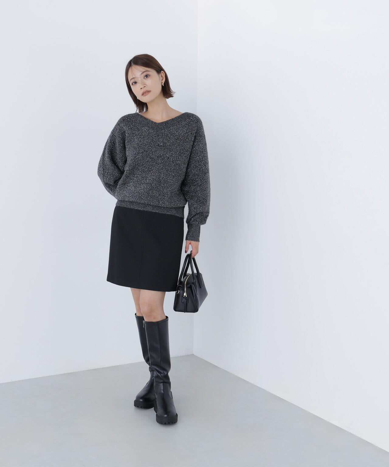 ポケットディテールミニスカート