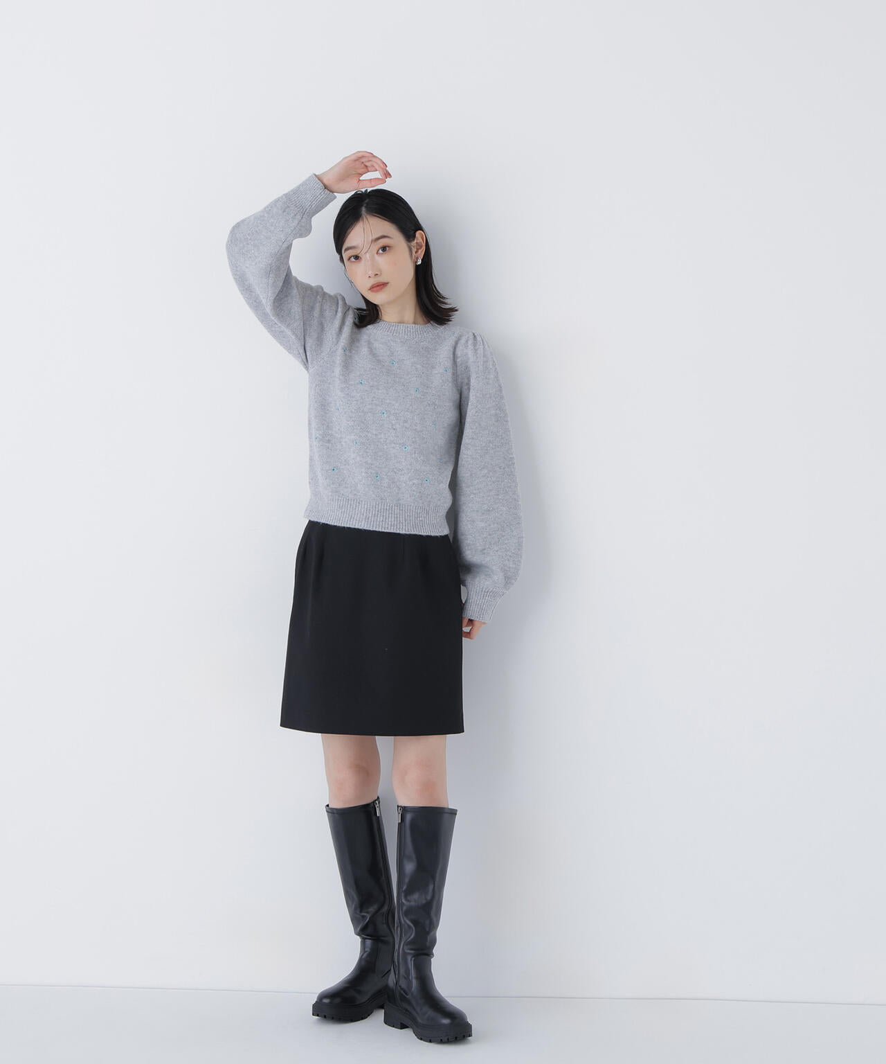 ポケットディテールミニスカート