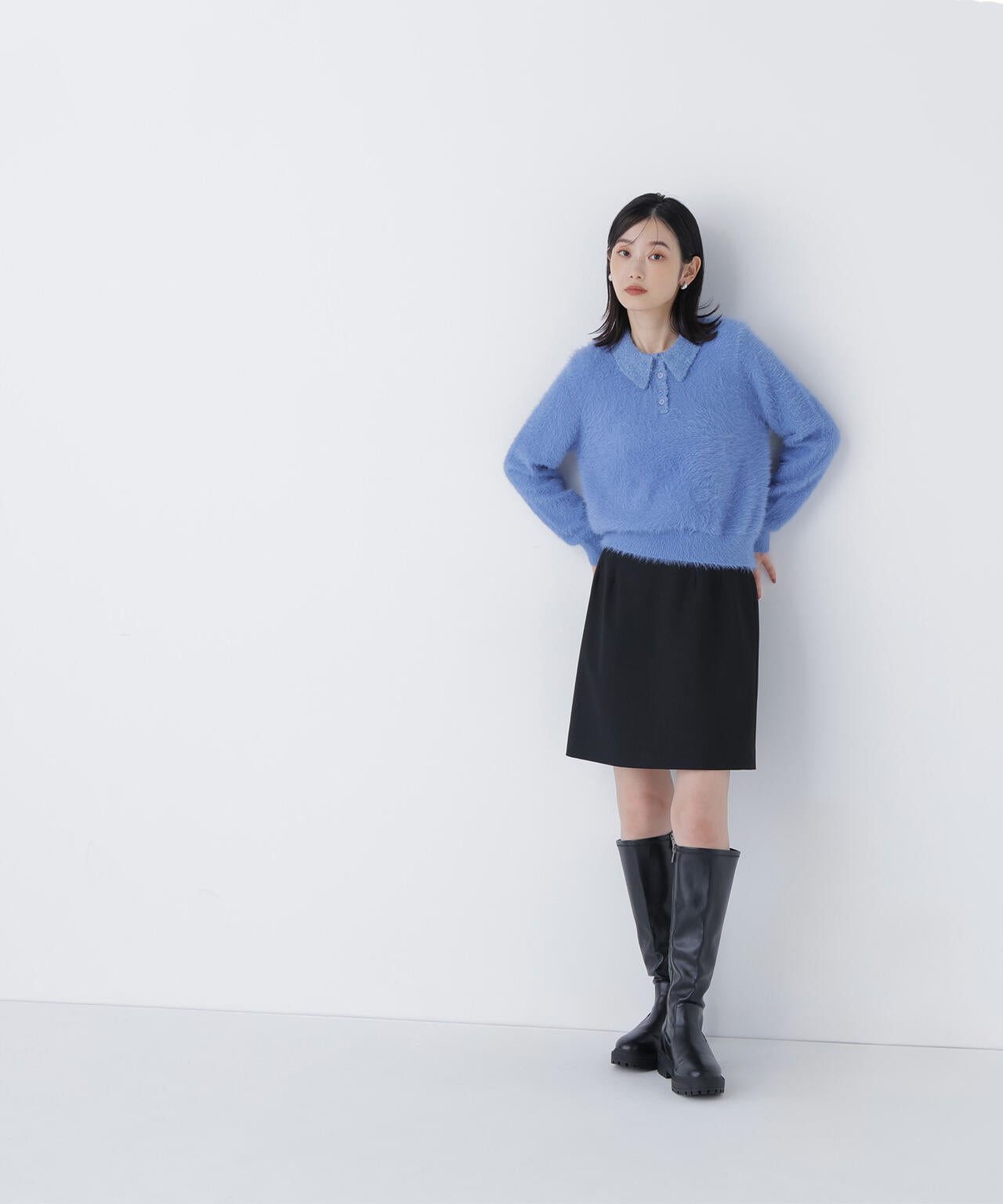 ポケットディテールミニスカート