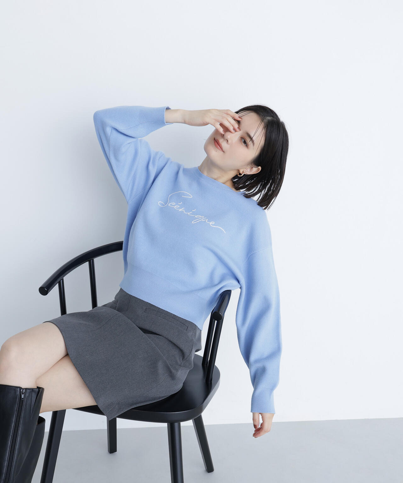 ポケットディテールミニスカート