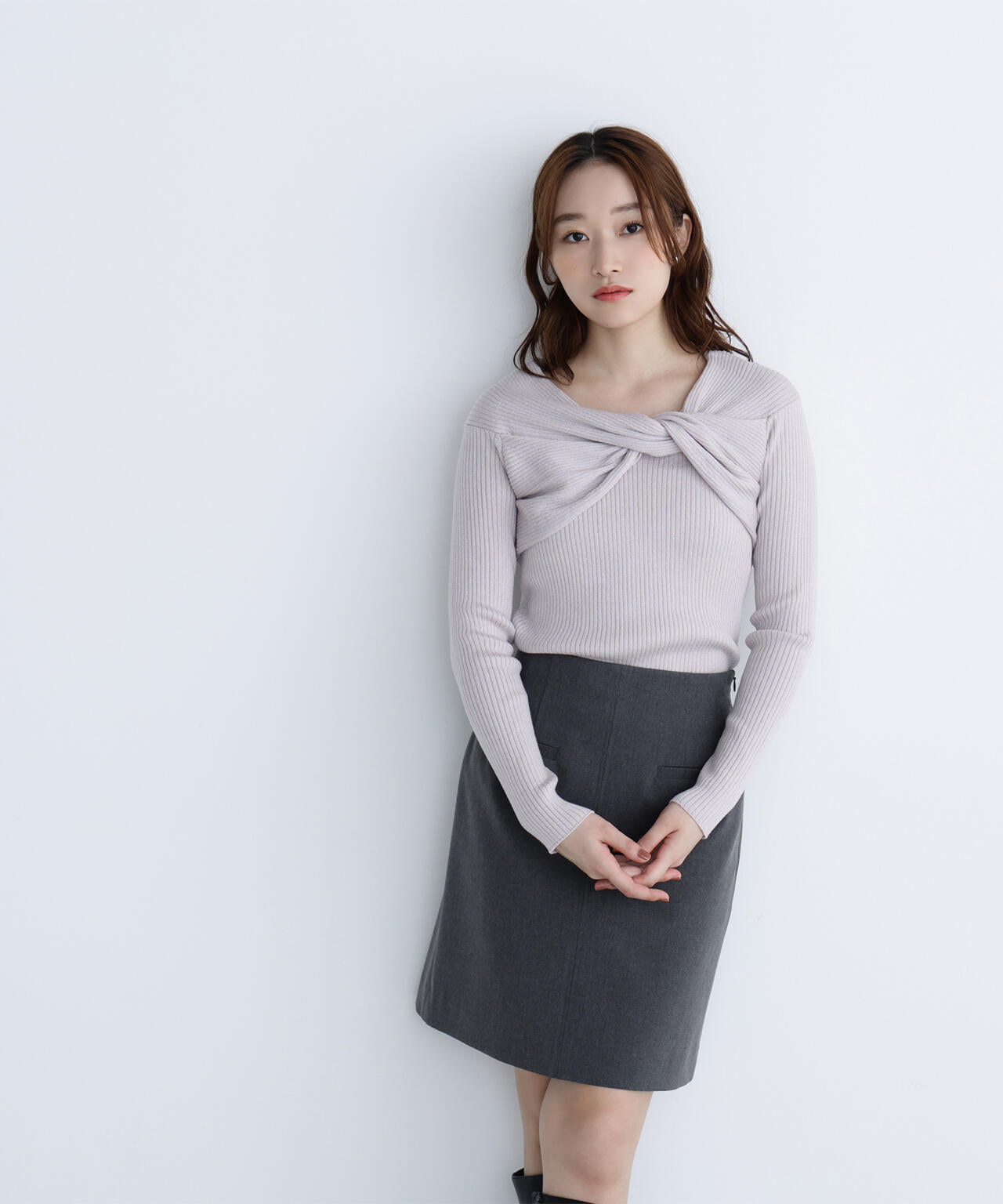 ポケットディテールミニスカート