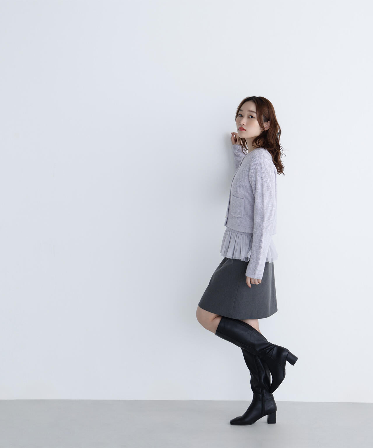 ポケットディテールミニスカート