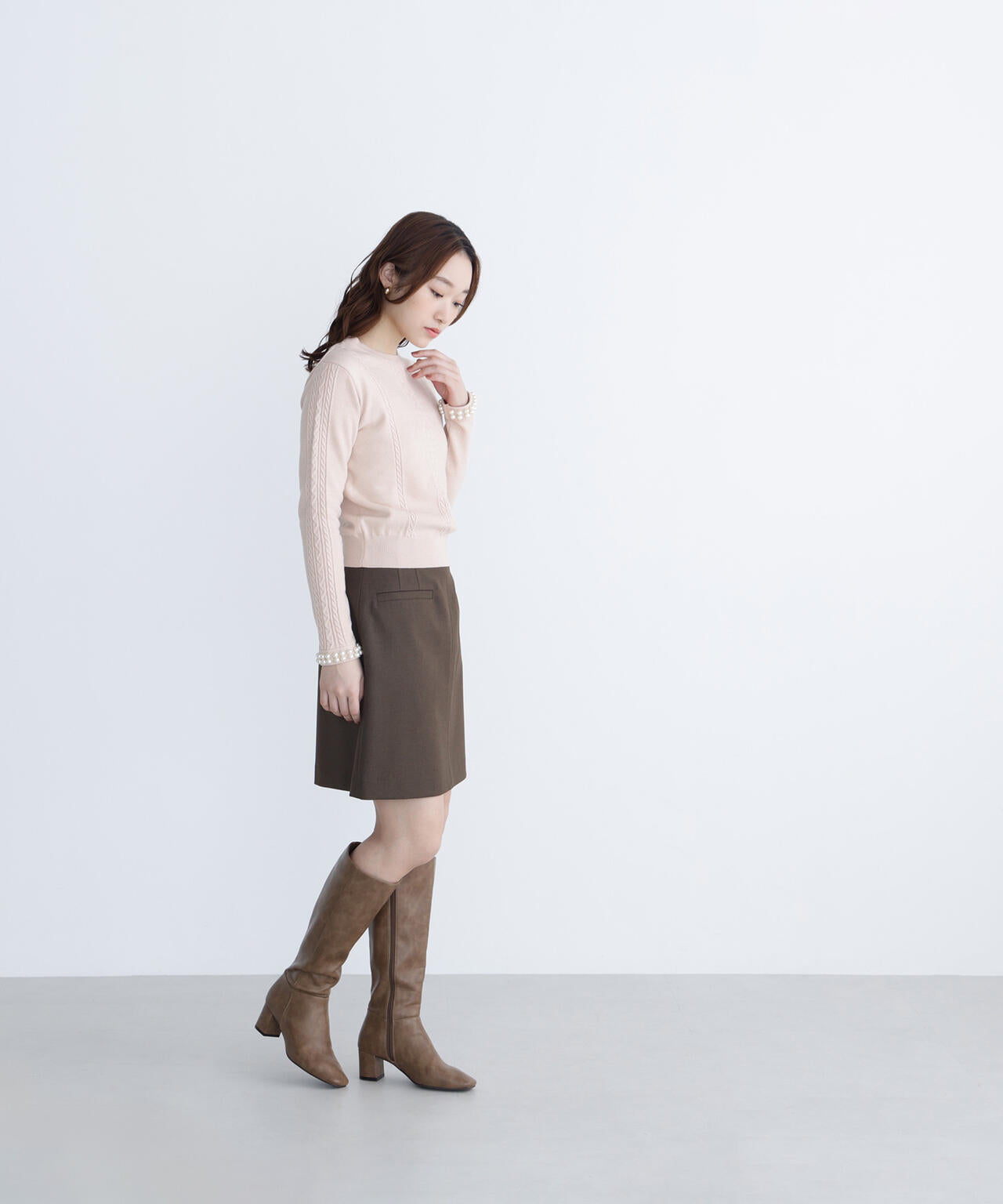 ポケットディテールミニスカート