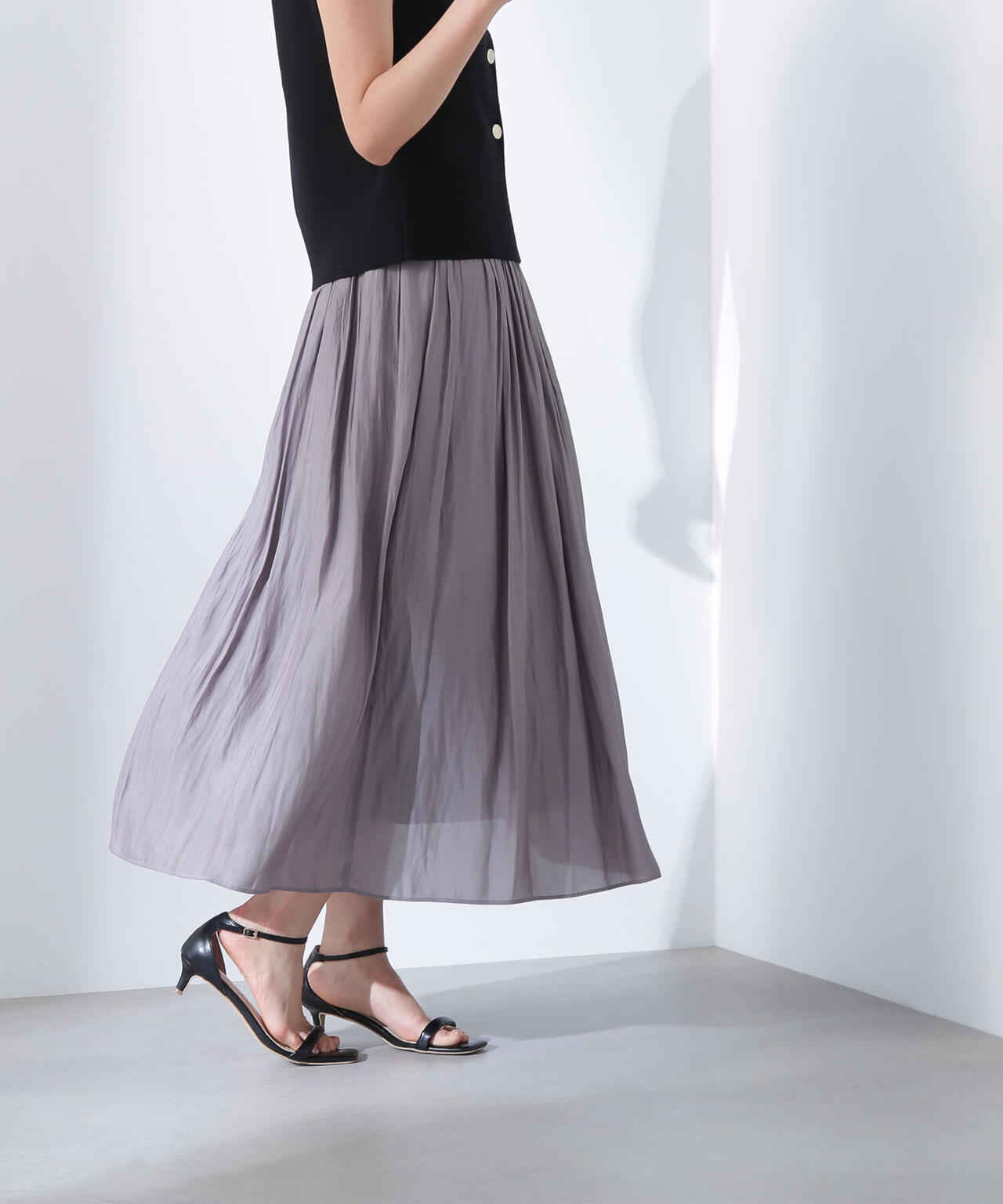 割繊ギャザースカート