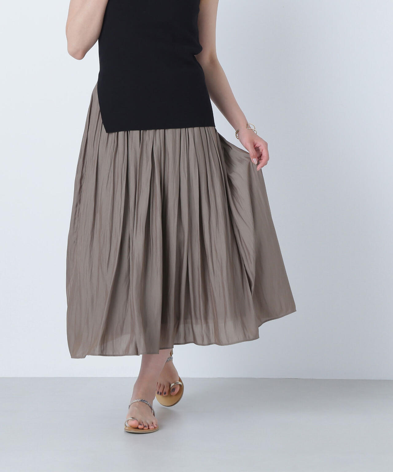 割繊ギャザースカート