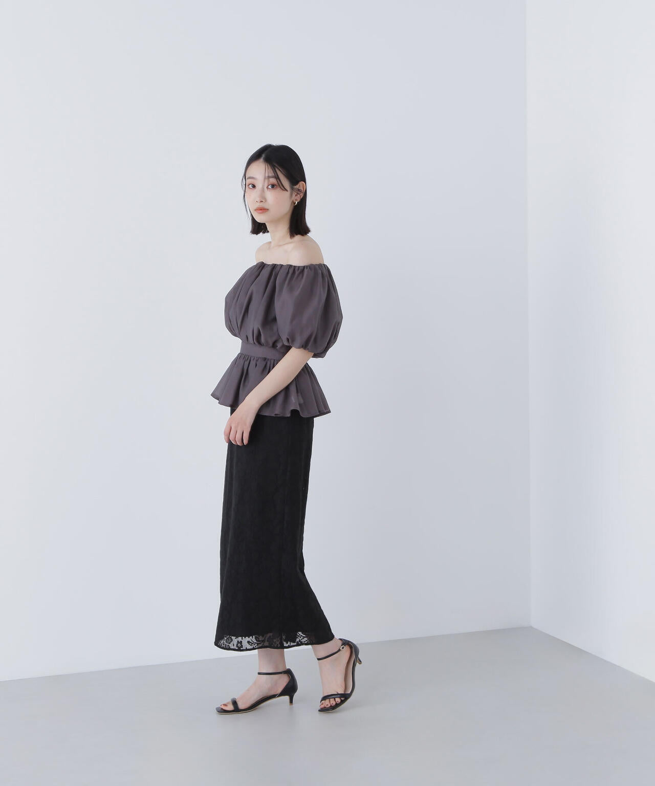 メッシュレース SETUP ナロースカート