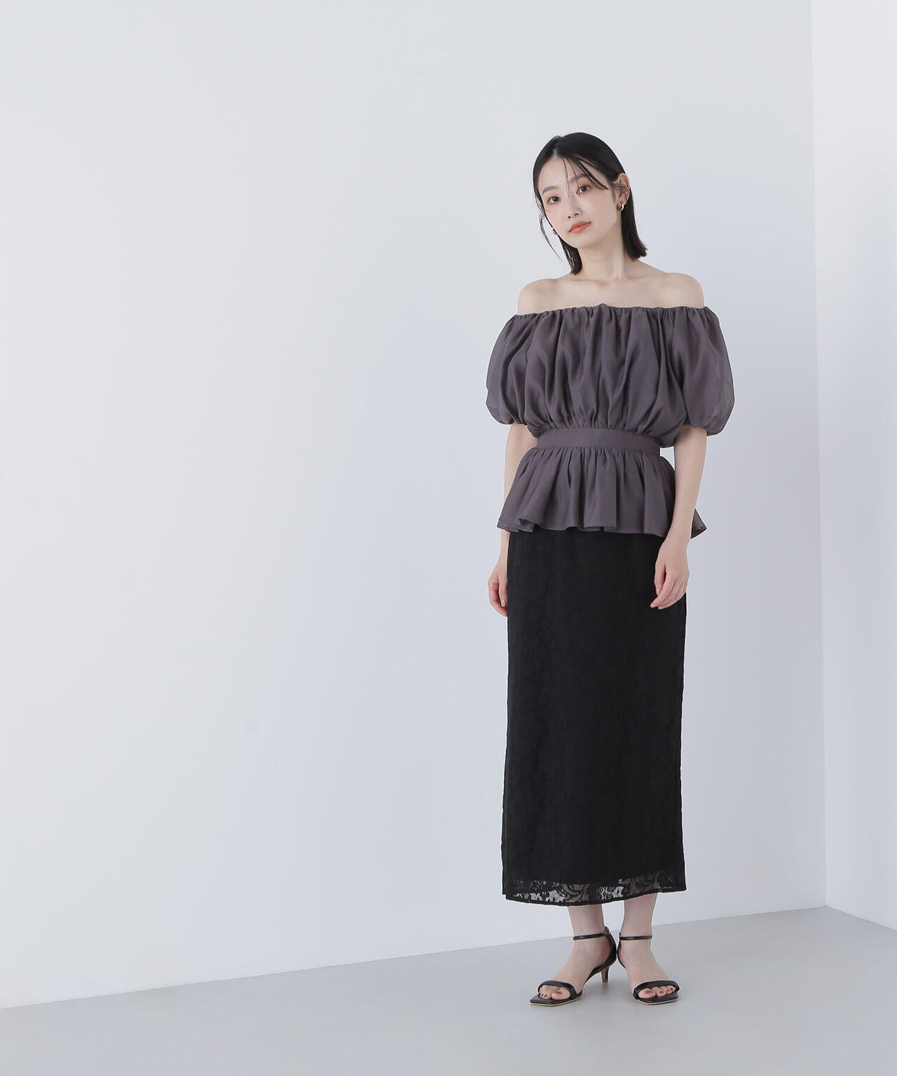 メッシュレース SETUP ナロースカート