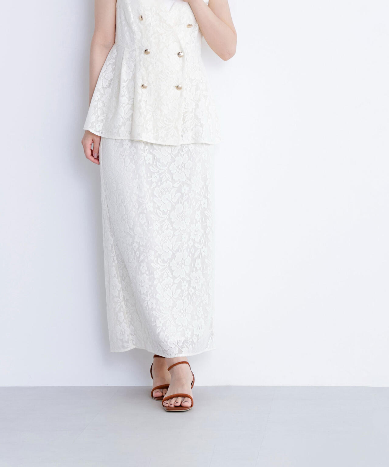 メッシュレース SETUP ナロースカート