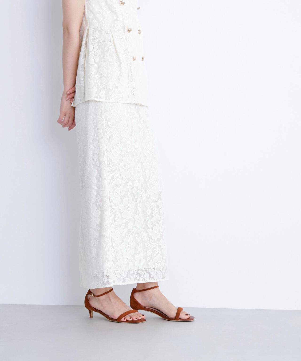 メッシュレース SETUP ナロースカート